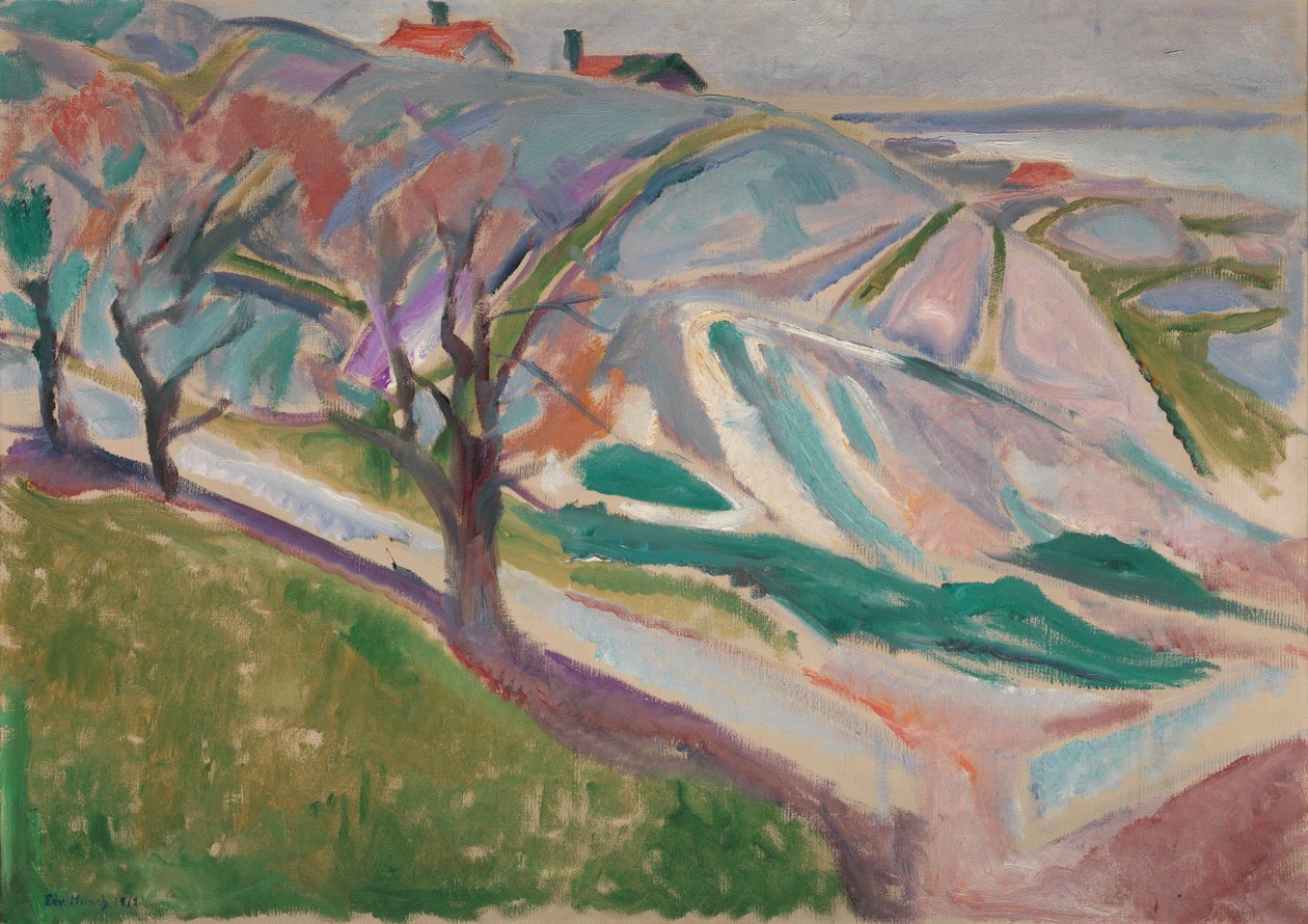 Landschaft, Kragero, 1912 von Edvard Munch