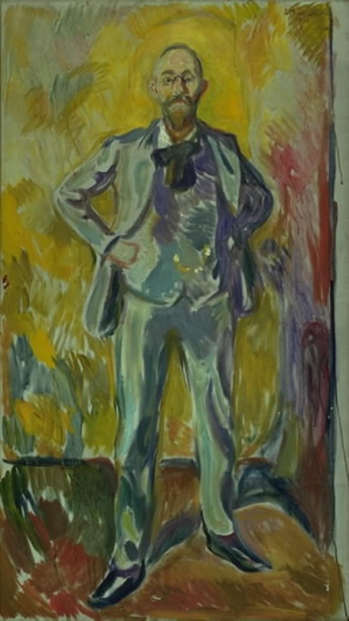Porträt von Professor Daniel Jacobson von Edvard Munch