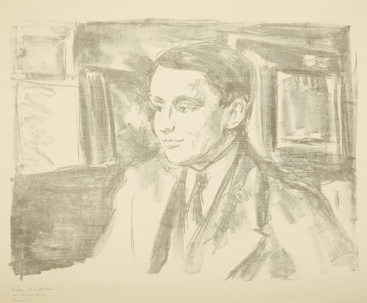 Porträt von Wolfgang Gurlitt, 1912 von Edvard Munch