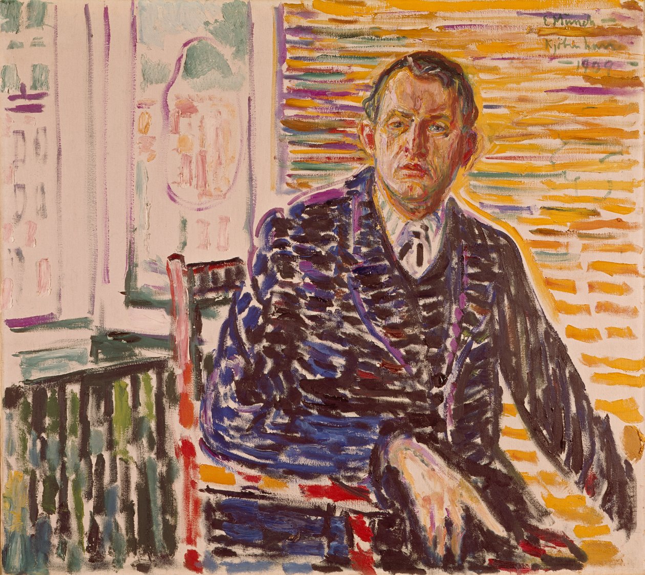 Selbstporträt von Edvard Munch
