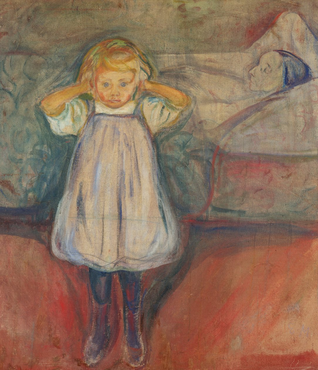 Das Kind und der Tod von Edvard Munch