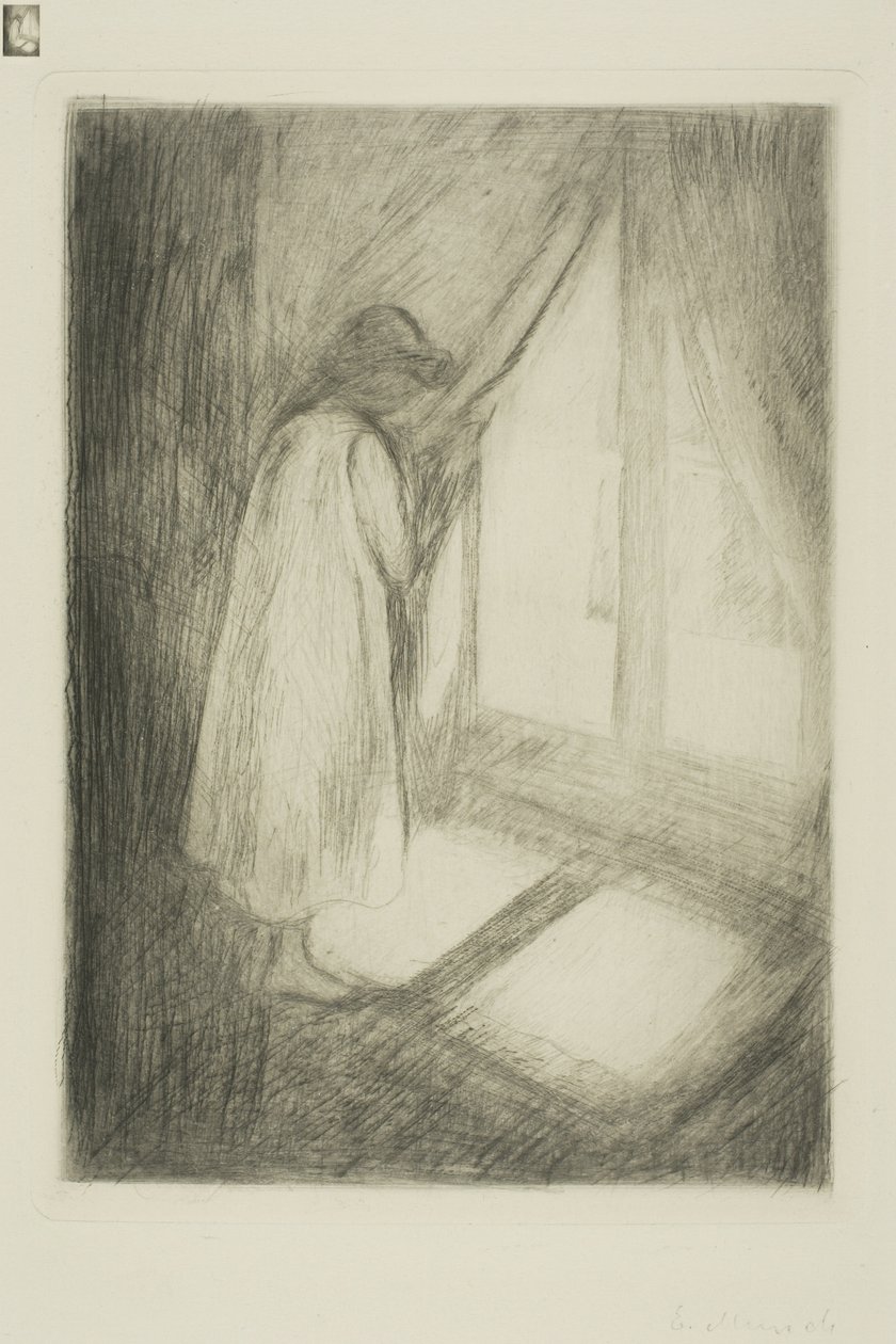 Das Mädchen am Fenster von Edvard Munch