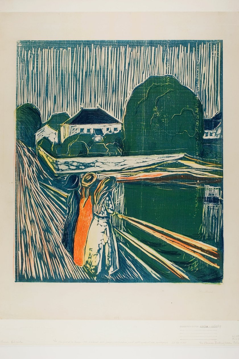 Die Mädchen auf der Brücke von Edvard Munch