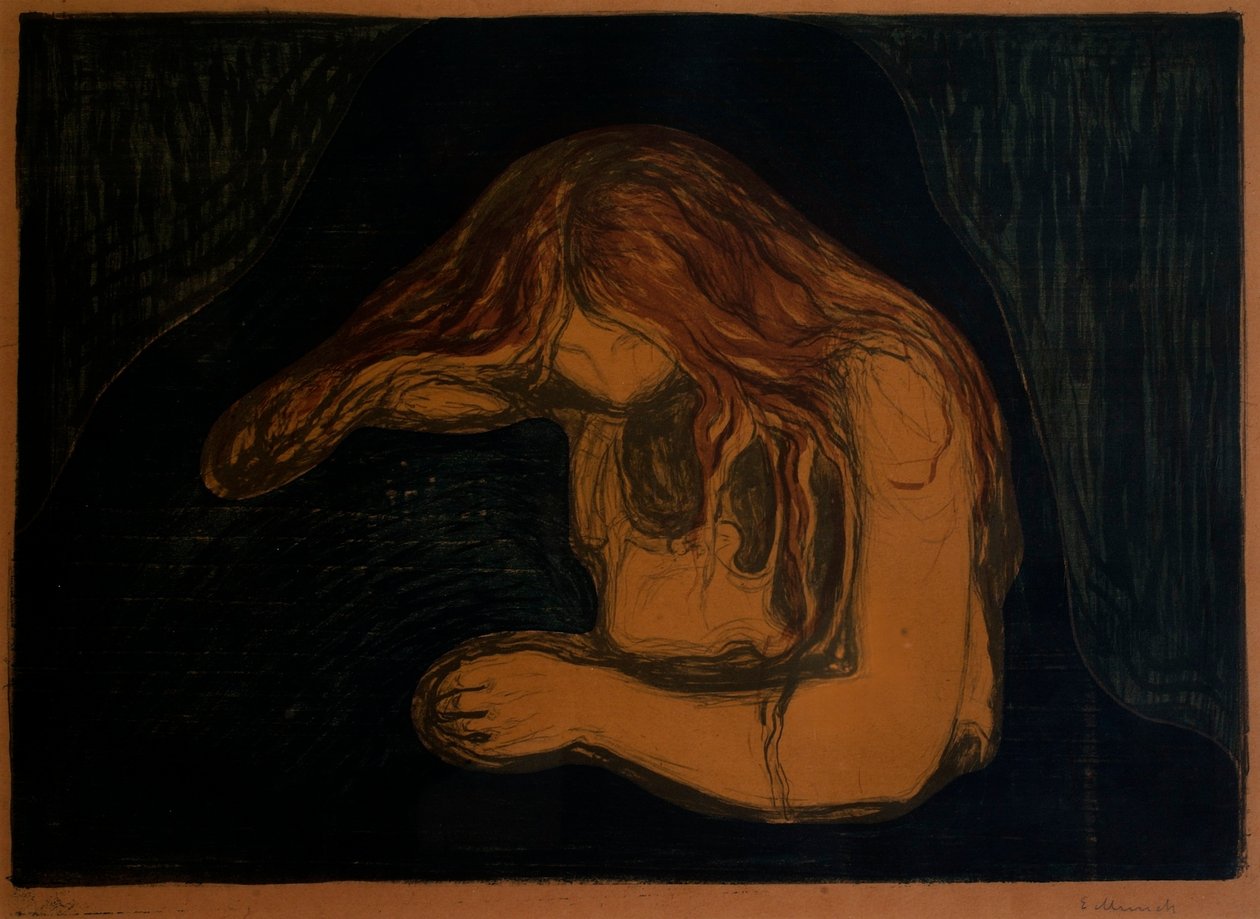 Vampir (Vampir II) von Edvard Munch