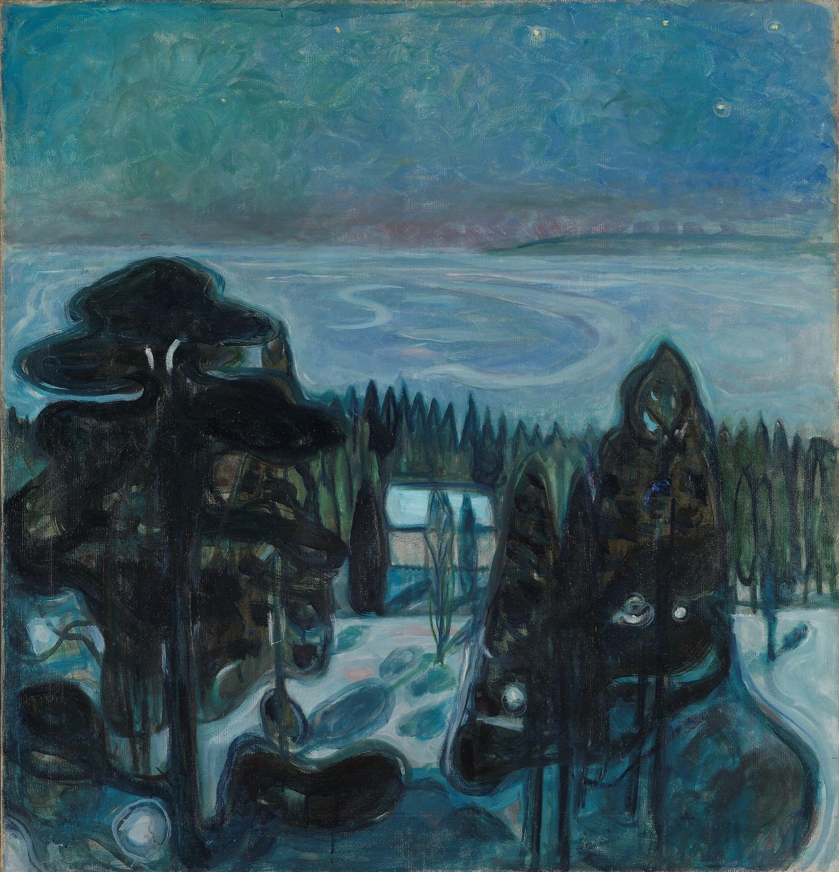 Weiße Nacht von Edvard Munch