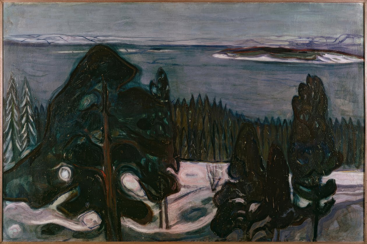 Winternacht von Edvard Munch