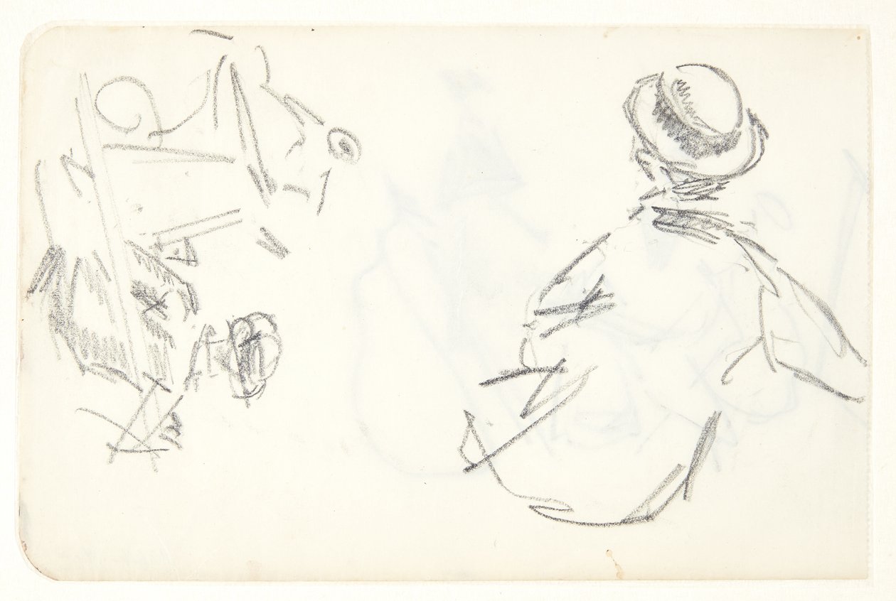Figurenstudien für das Langelinie-Bild von Edvard Weie