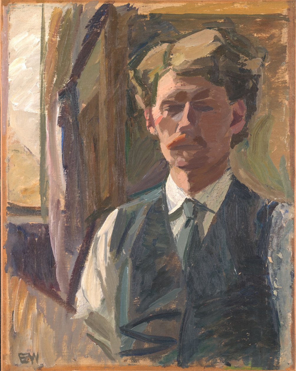 Selbstporträt von Edvard Weie