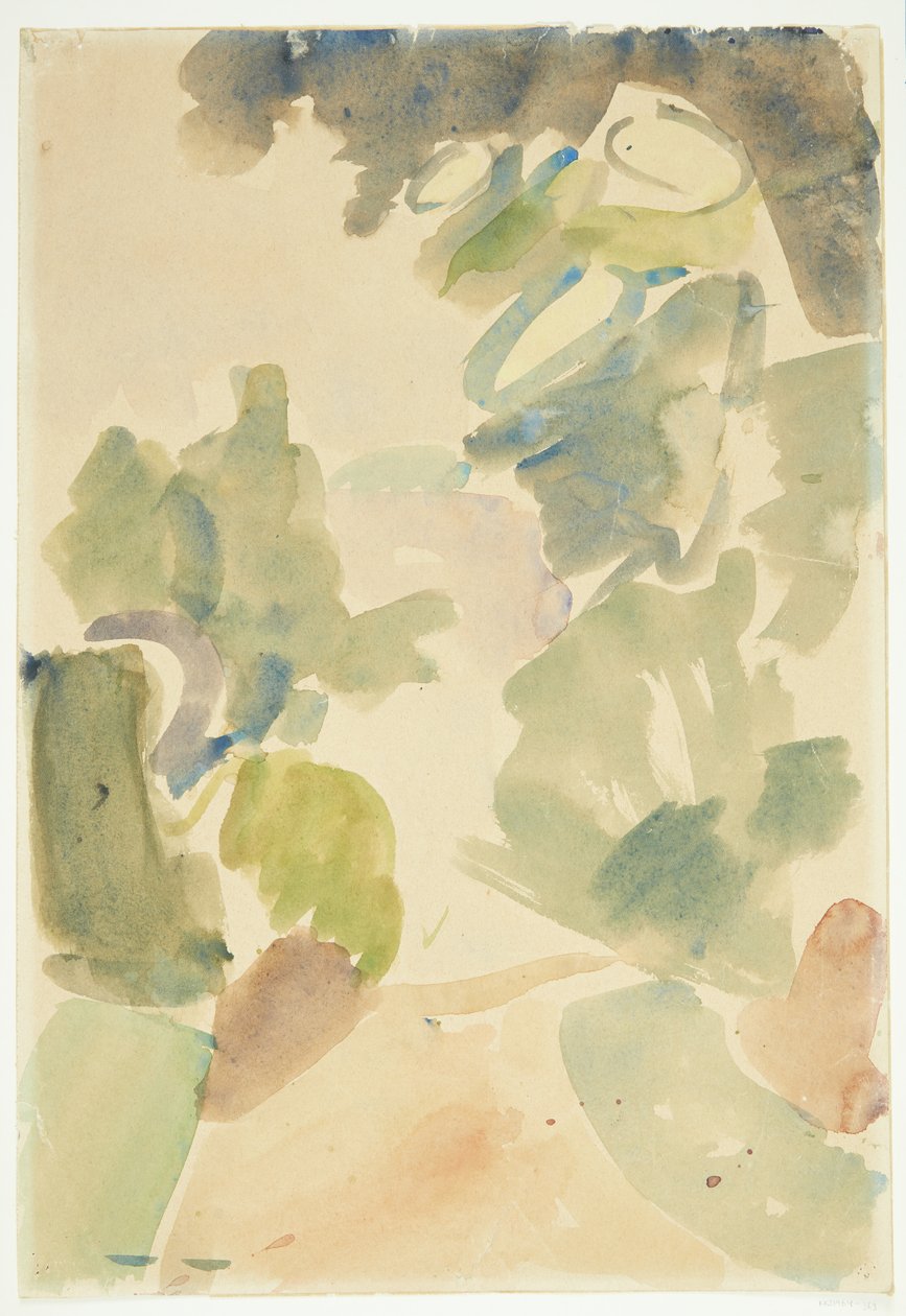 Waldweg. Farbstudie von Edvard Weie