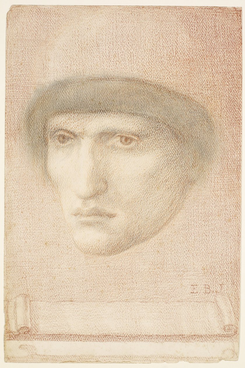 Männliches Porträt von Edward Burne Jones