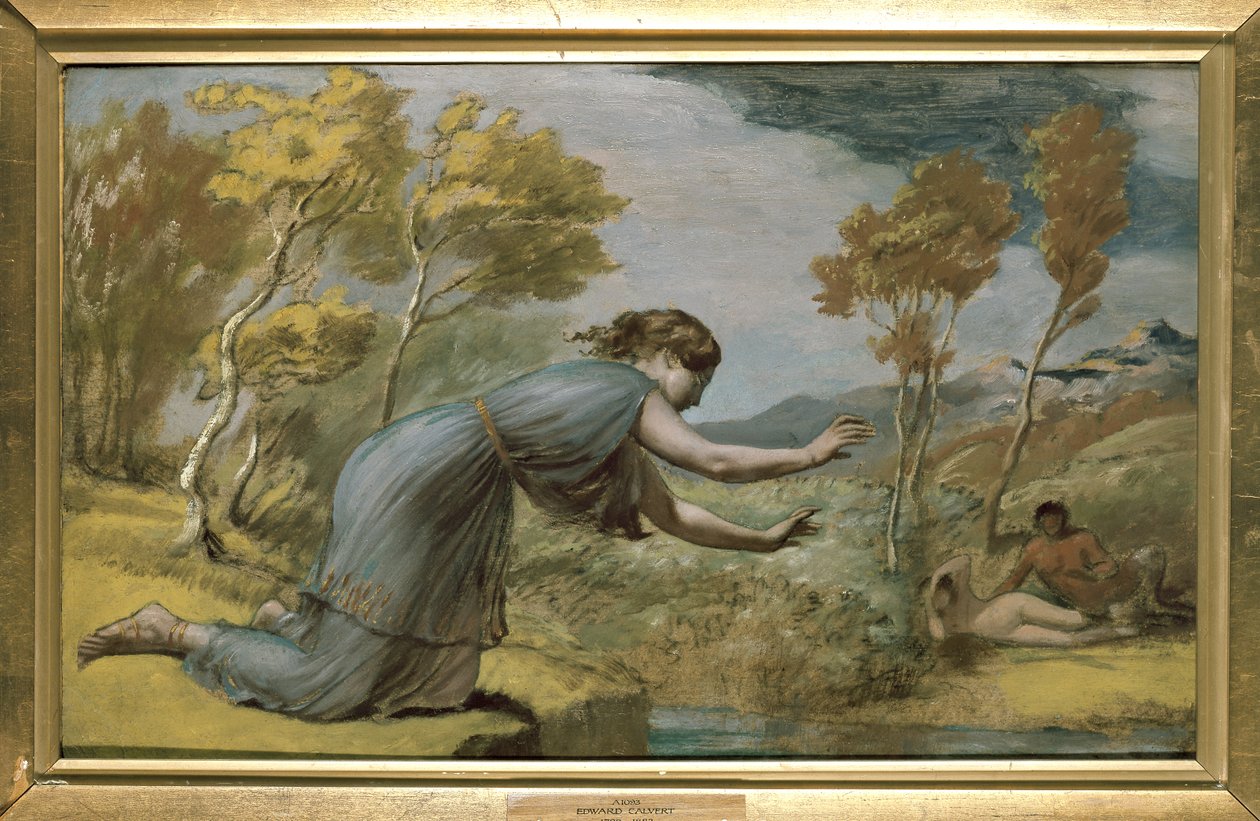 Psyche am Bach von Edward Calvert