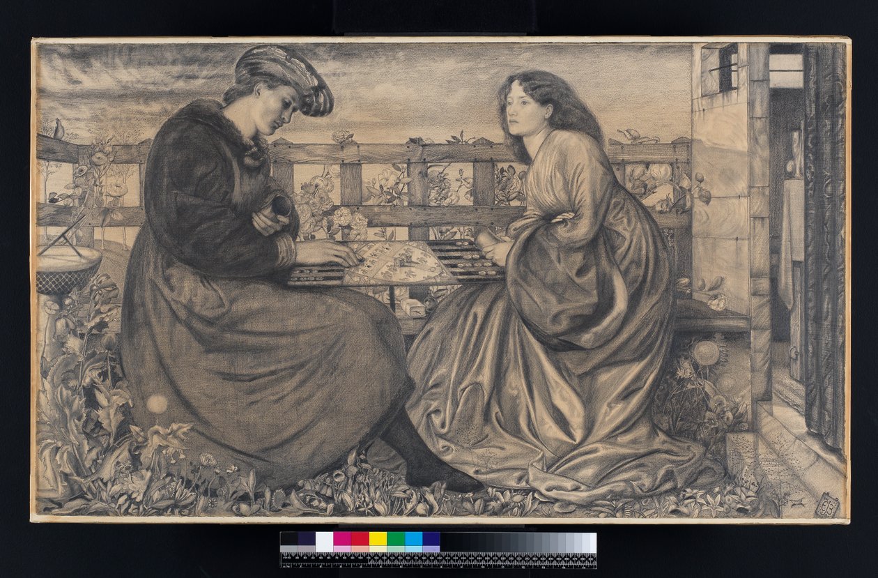 Die Backgammon-Spieler von Edward Burne Jones