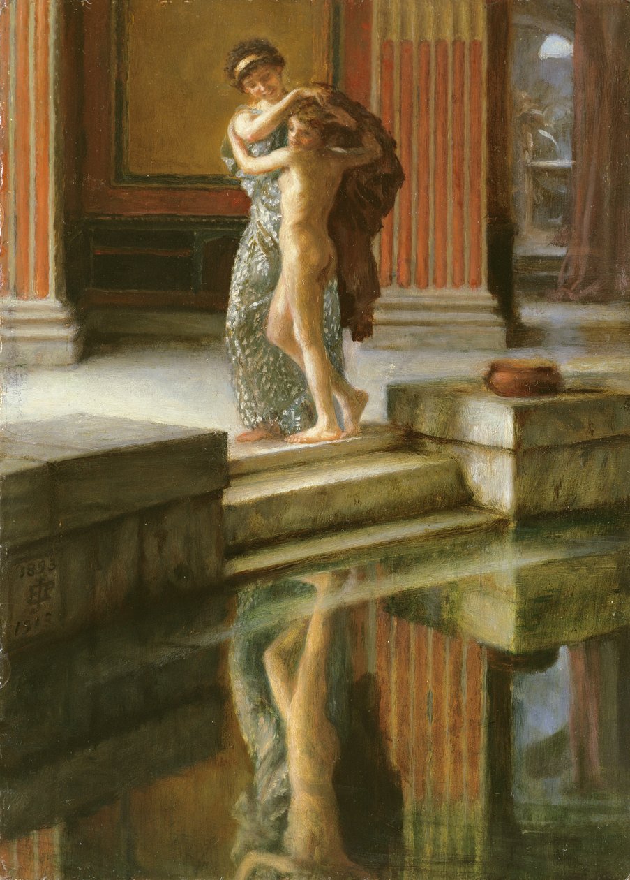 Leere Ängste, Ölskizze, 1893-1913 von Edward John Poynter