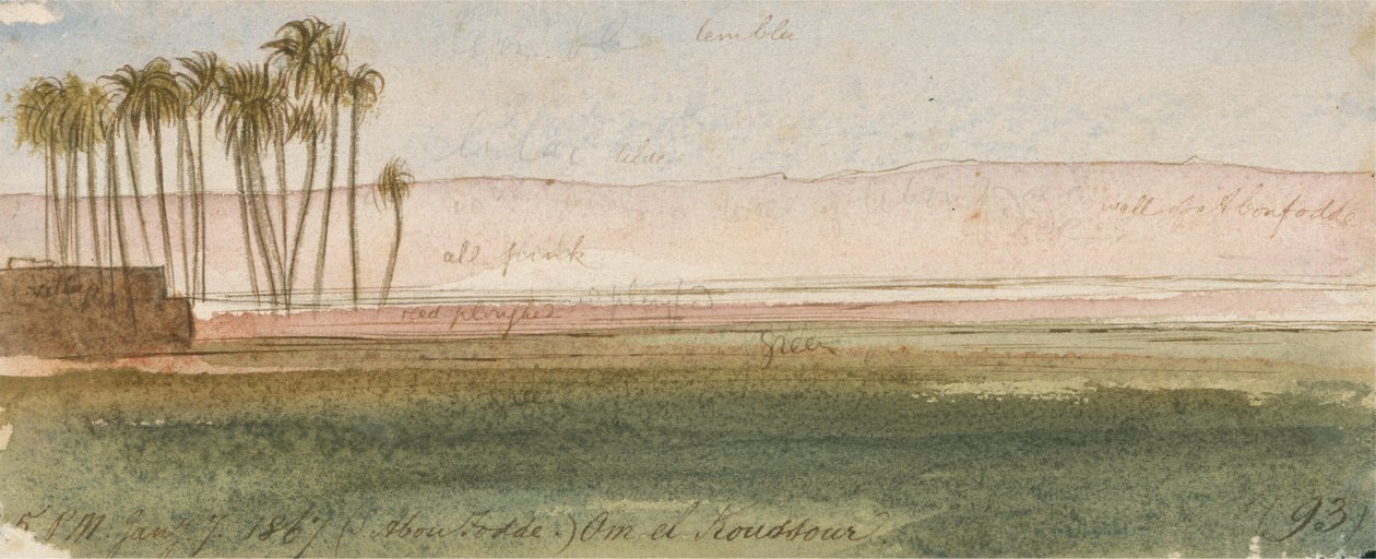 (Scheich Abu Fodde) Om el Koussour von Edward Lear