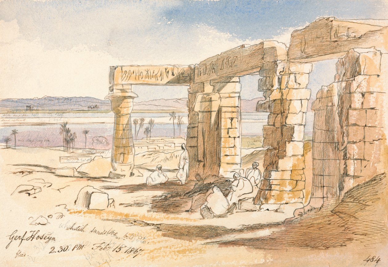 Gerf Hoseyn, 14:30 Uhr, 15. Februar 1867 (484) von Edward Lear