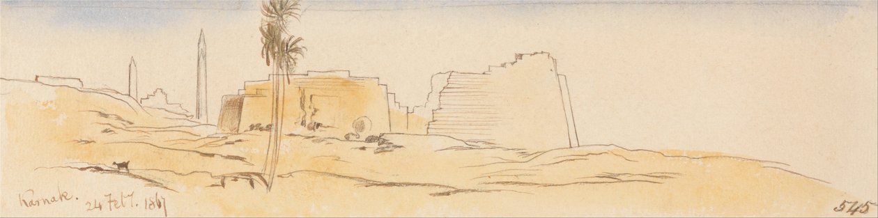 Karnak, 24. Februar 1867 von Edward Lear
