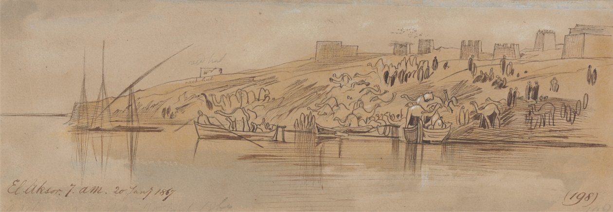 Luxor, 20. Januar 1867, 7:00 Uhr von Edward Lear