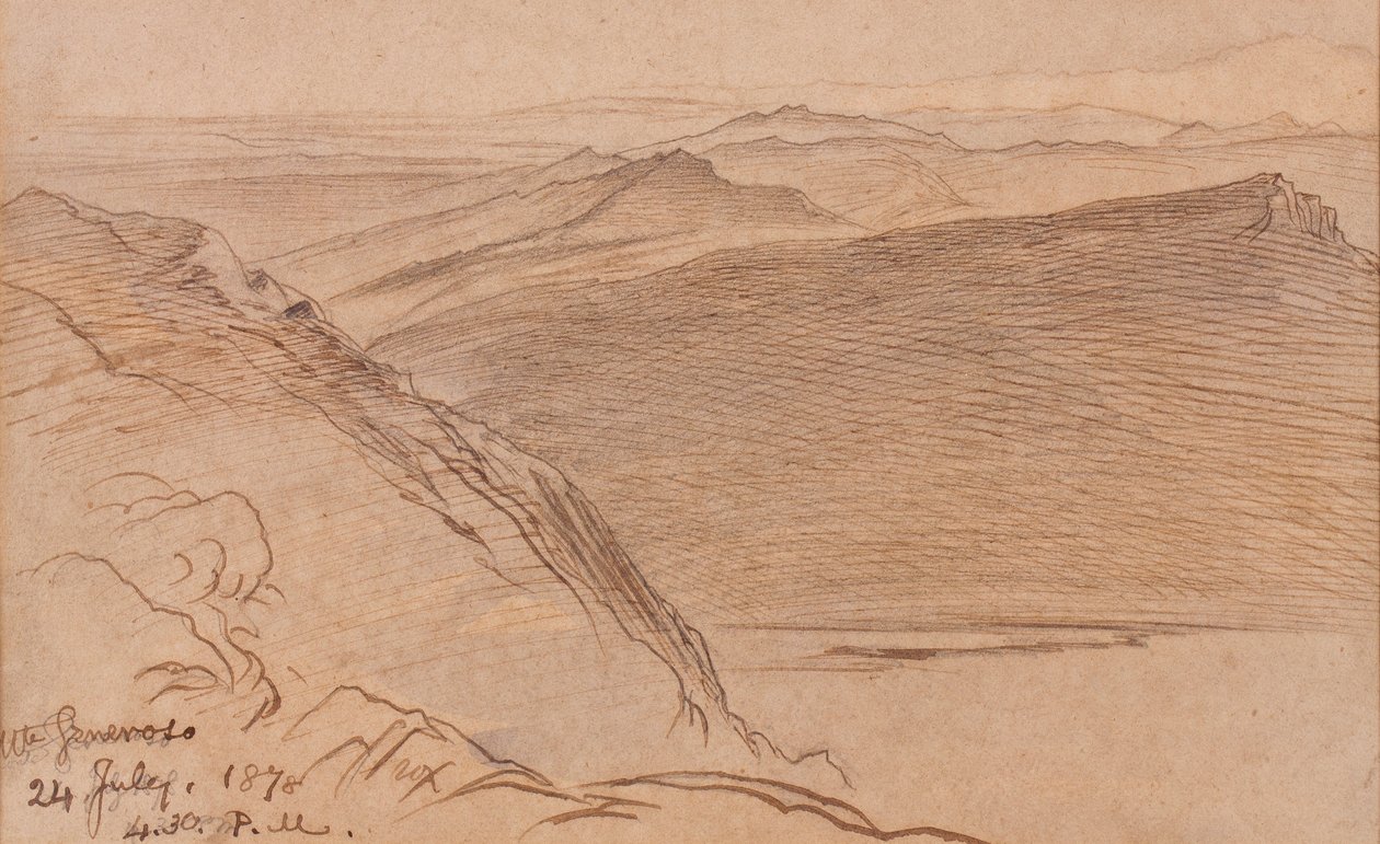 Monte Generoso, 1878 von Edward Lear