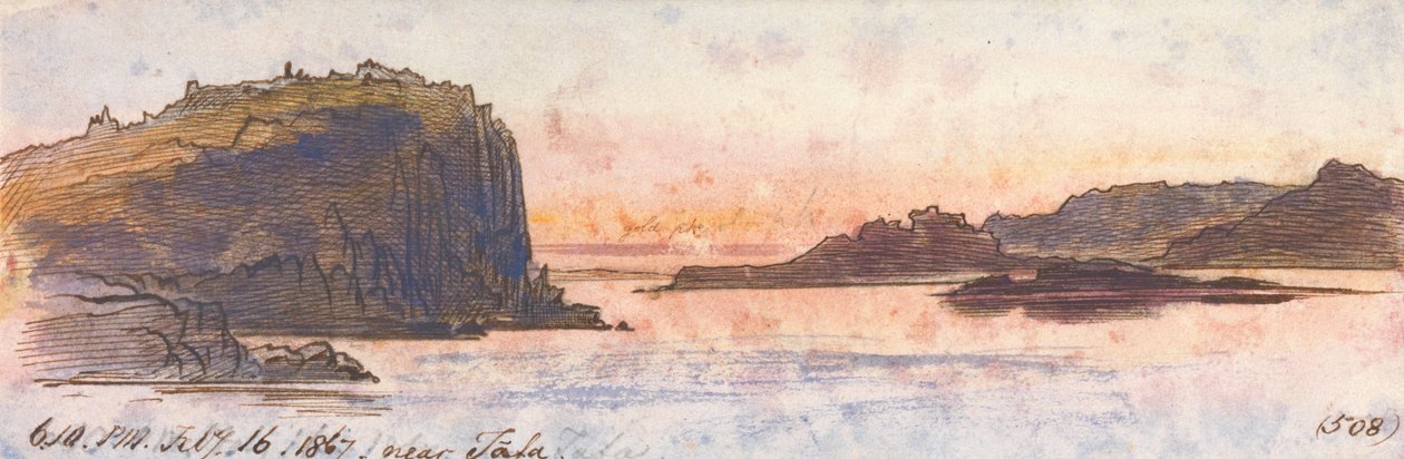 In der Nähe von Tafa, 18:10 Uhr, 16. Februar 1867 (508) von Edward Lear
