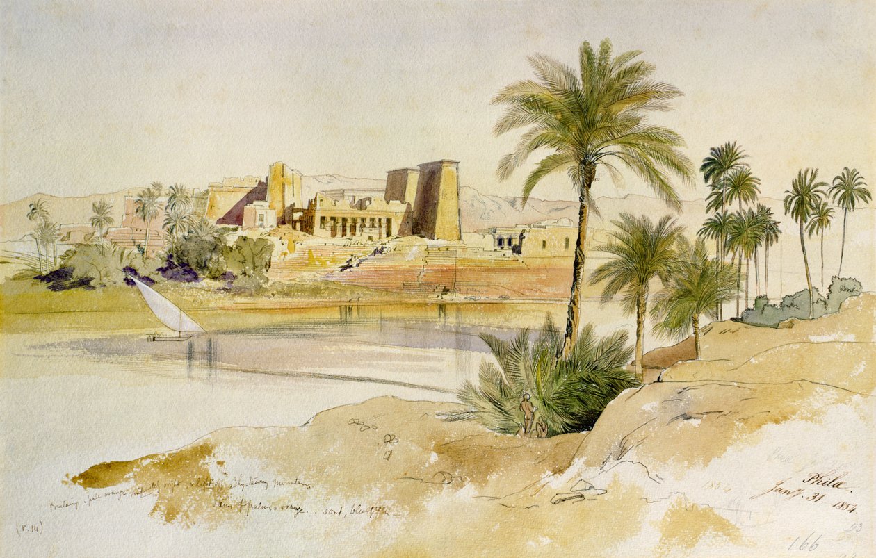 Philae von Edward Lear