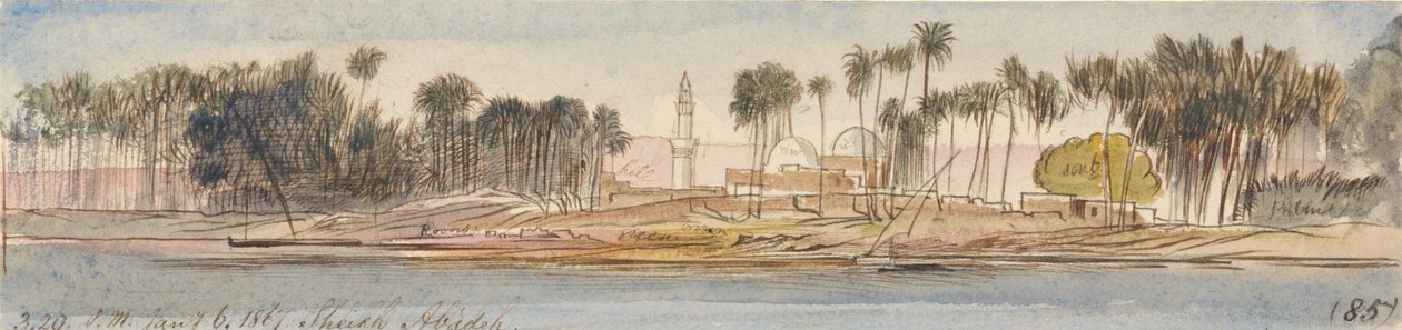 Scheich Abadeh, 15:20 Uhr, 6. Januar 1867 von Edward Lear