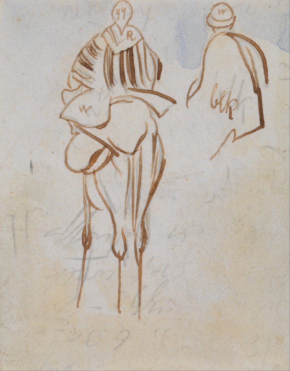 Studie eines ägyptischen Mannes auf einem Kamel von Edward Lear