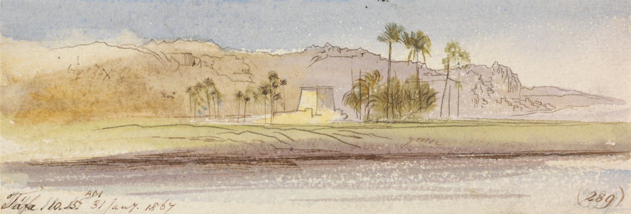Tafa, 10:15 Uhr, 31. Januar 1867 von Edward Lear