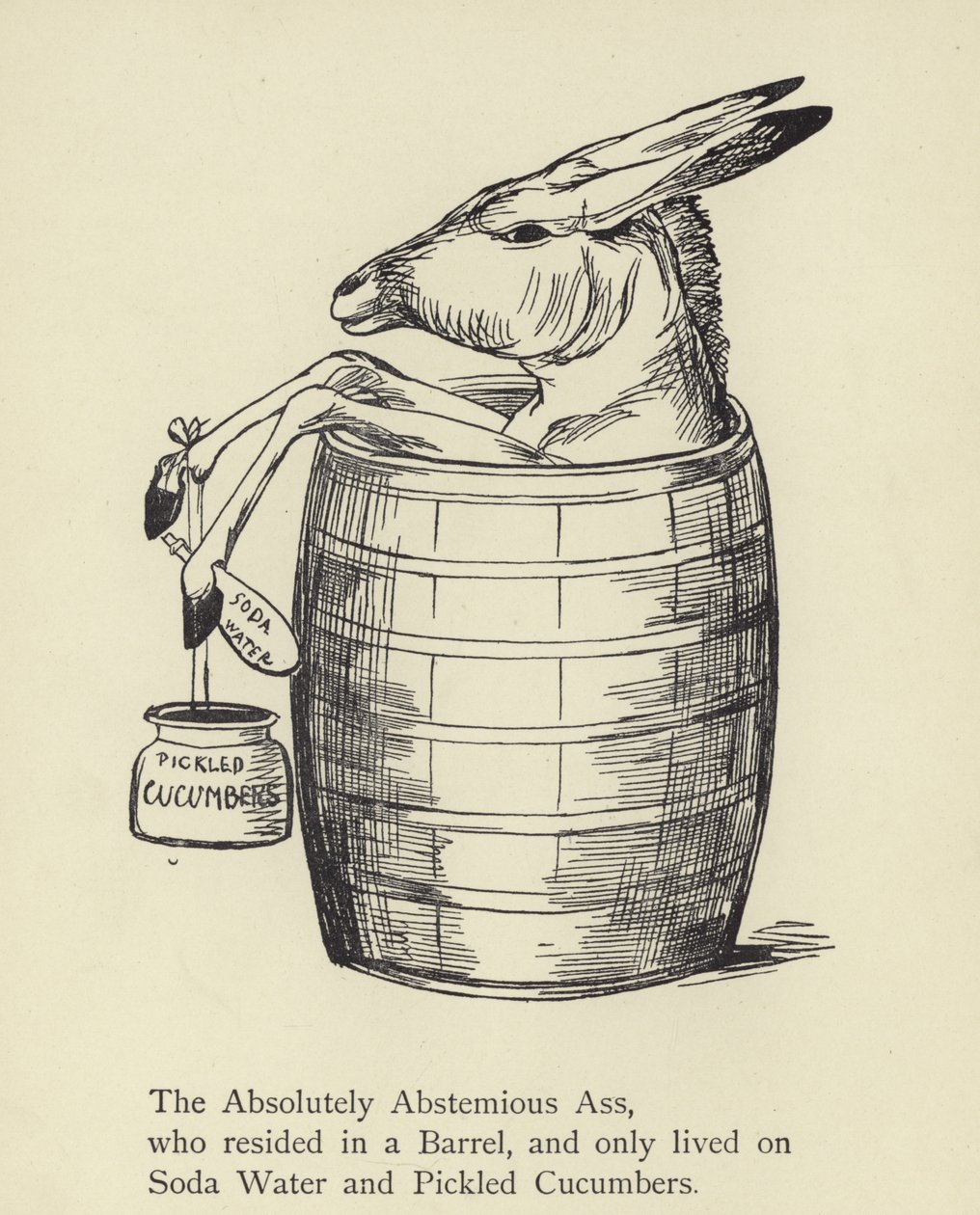 Der absolut abstinente Esel von Edward Lear