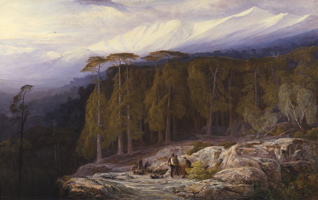 Der Wald von Valdoniello, Korsika von Edward Lear