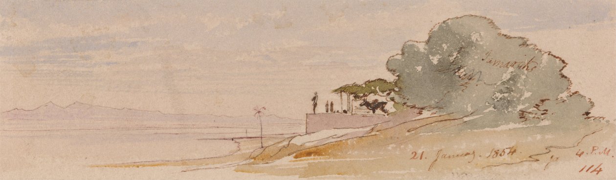 Theben von Edward Lear