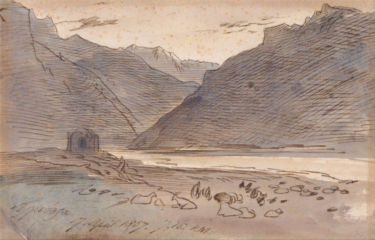 Vjose, 19:15 Uhr, 17. April 1857 von Edward Lear