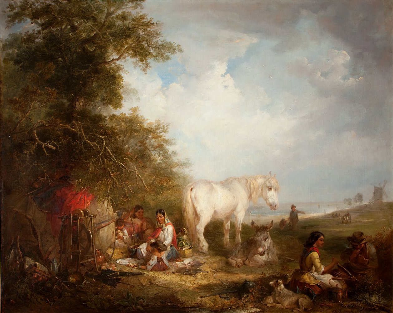 Eine Zigeunerszene von Edward Robert Smythe