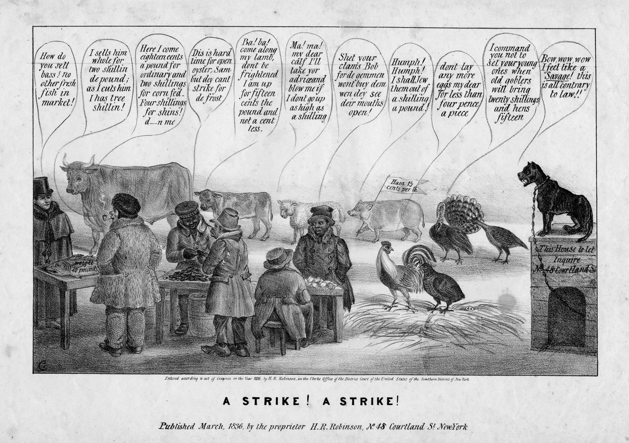 Ein Streik! Ein Streik!, ca. 1836 von Edward Williams Clay