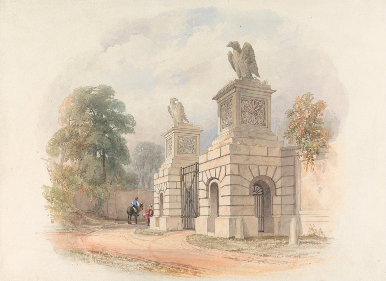 Entwurf für ein Parktor von Edward Blore