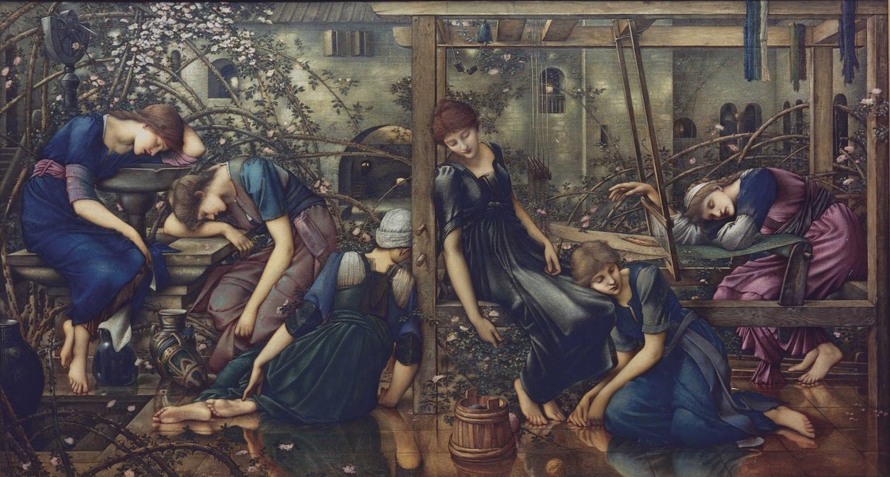Der Gartenhof, 1875-1880 von Edward Burne Jones