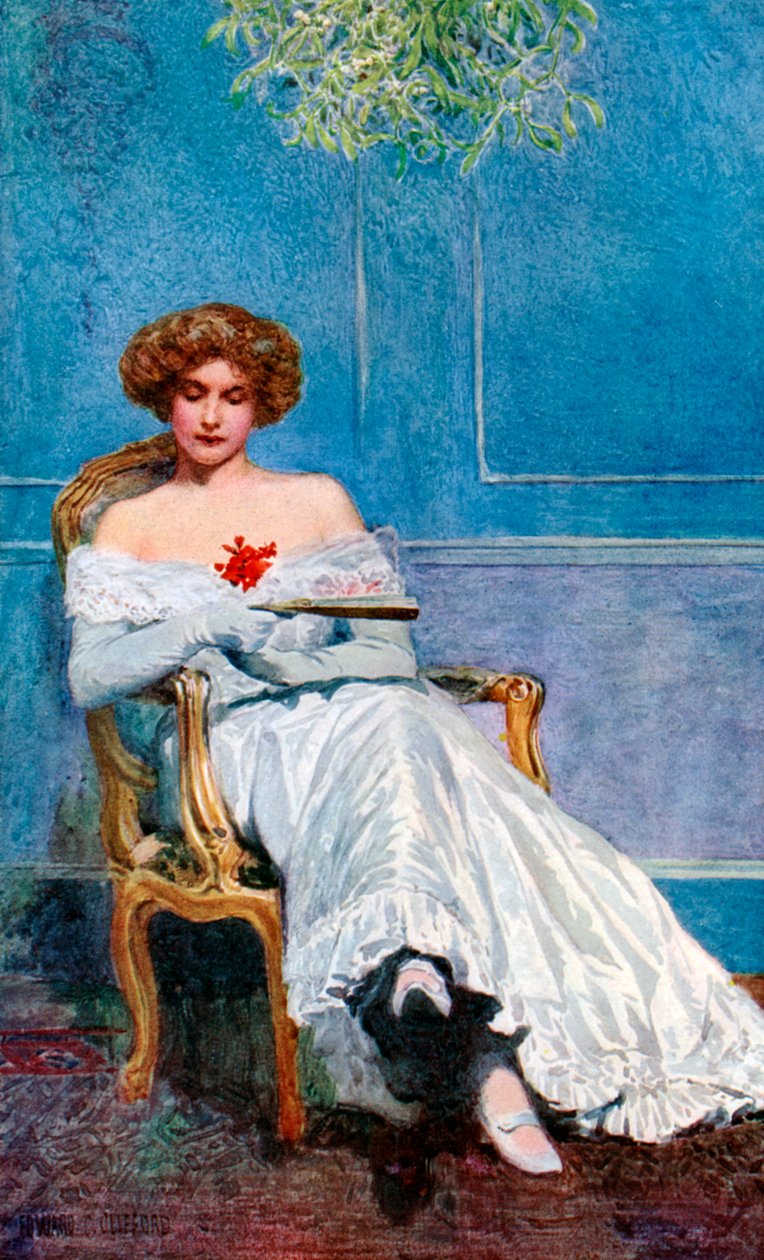 Unter dem Mistelzweig, 1908-1909 von Edward Charles Clifford
