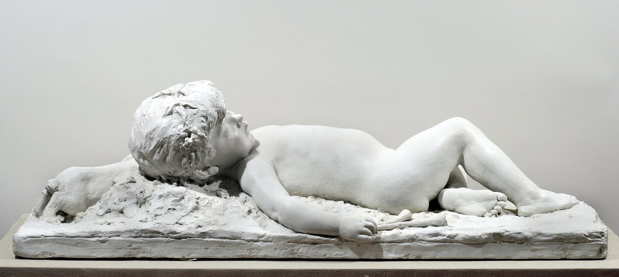 Schlafender Faun (Gips) von Edward Clark Potter
