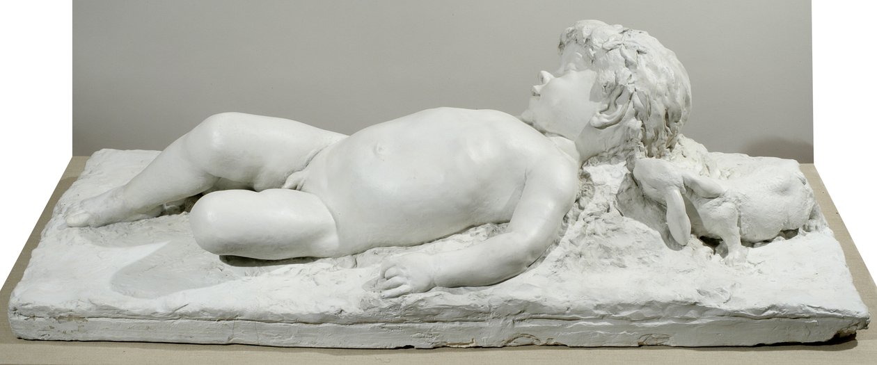 Schlafender Faun (Gips) von Edward Clark Potter
