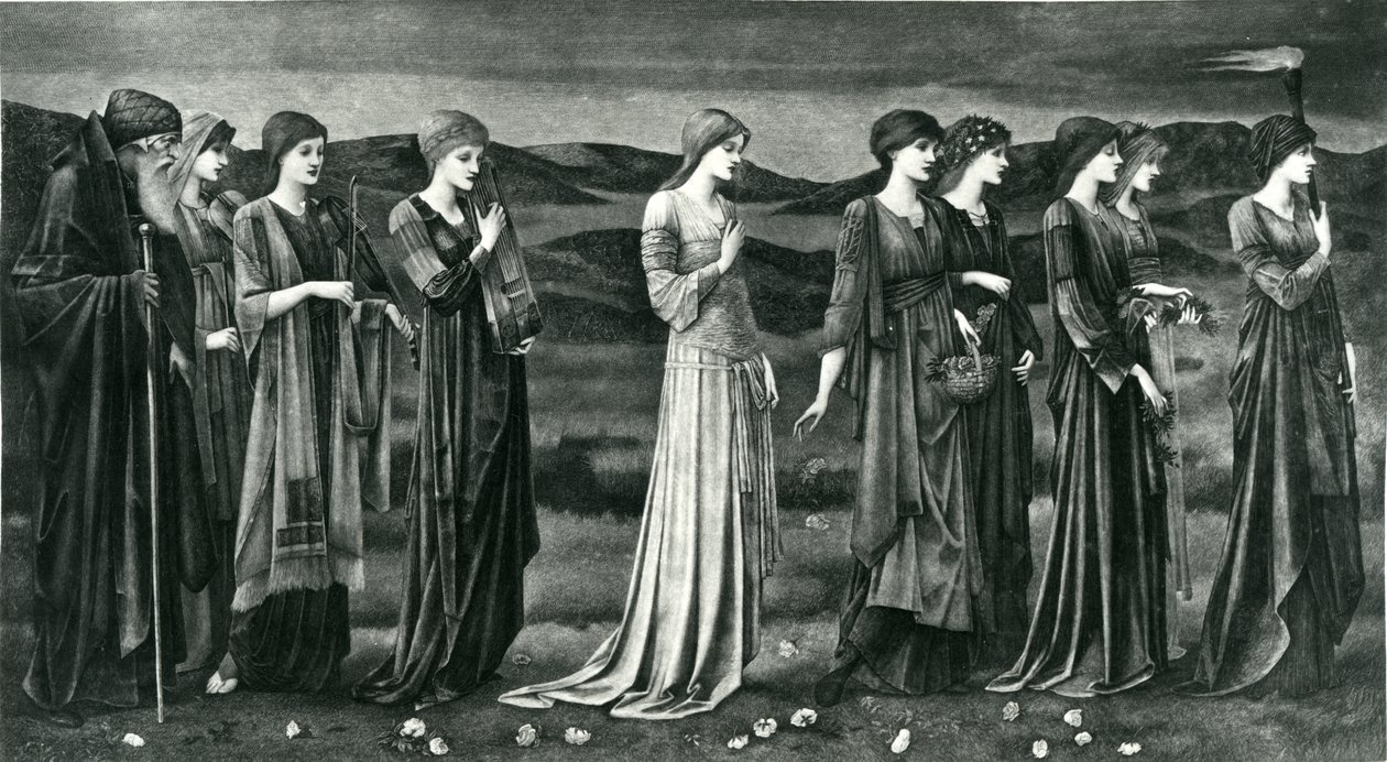 Die Hochzeit der Psyche von Edward Coley (after) Burne Jones