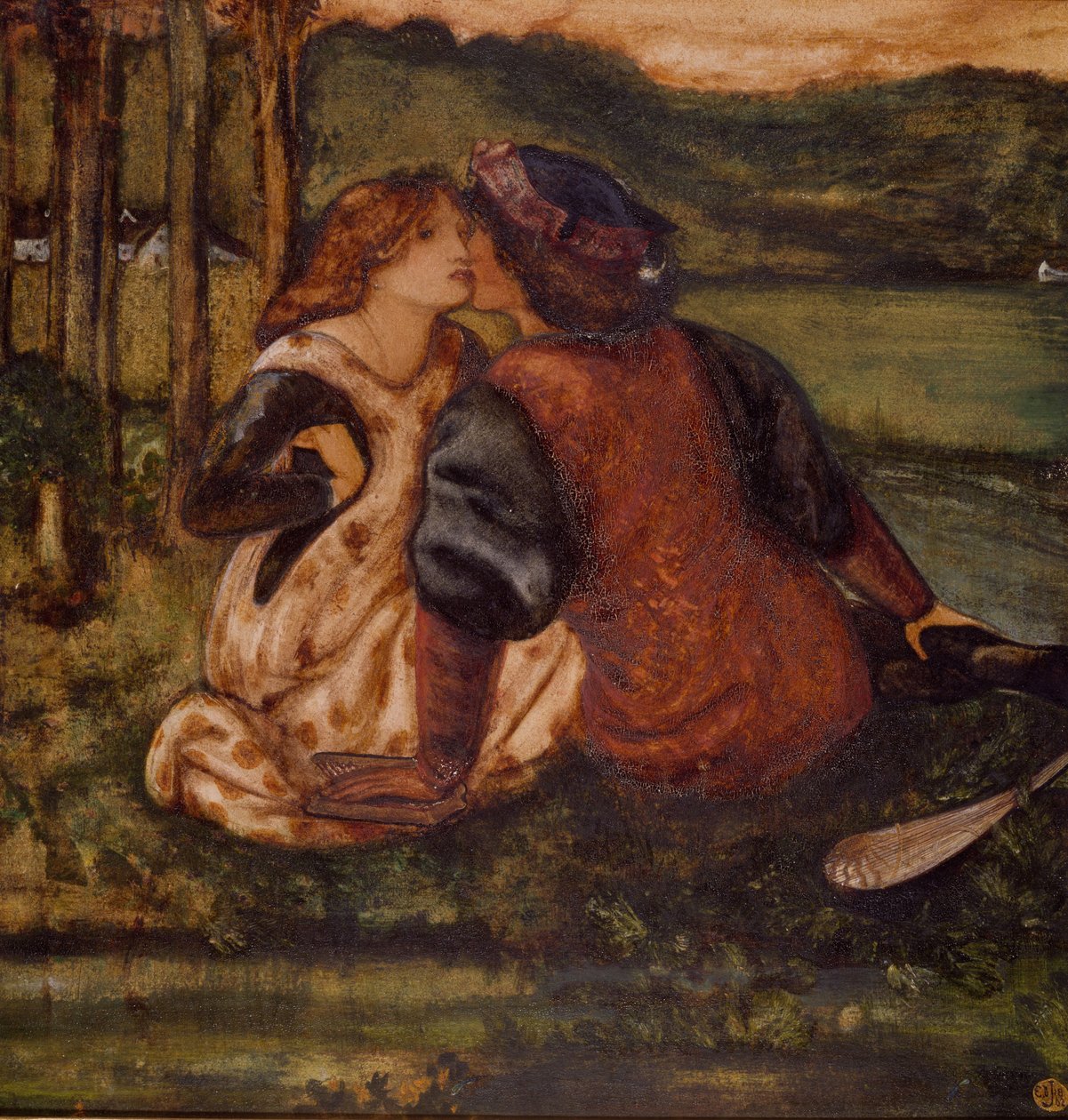 Ein Idyll, 1862 von Edward Burne Jones