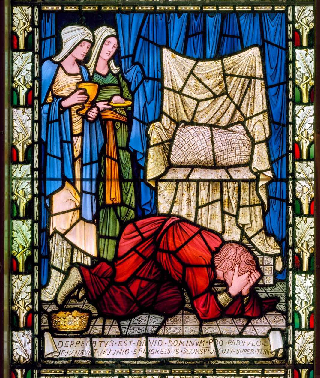 David klagt, ca. 1896 (Buntglas) von Edward Coley Burne Jones