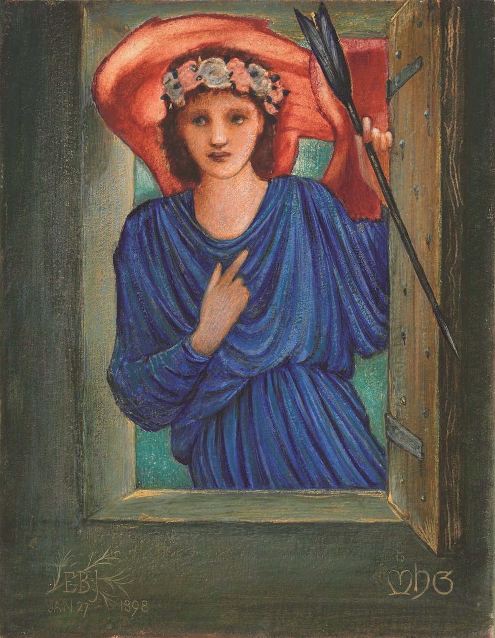 Liebe am Fenster von Edward Coley Burne Jones