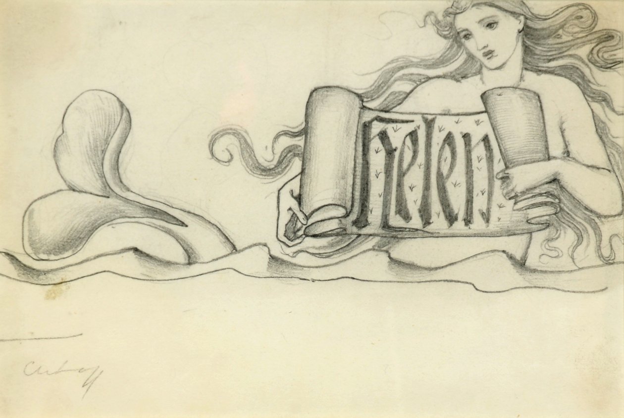 Studie für Helen, ca. 1880 von Edward Burne Jones