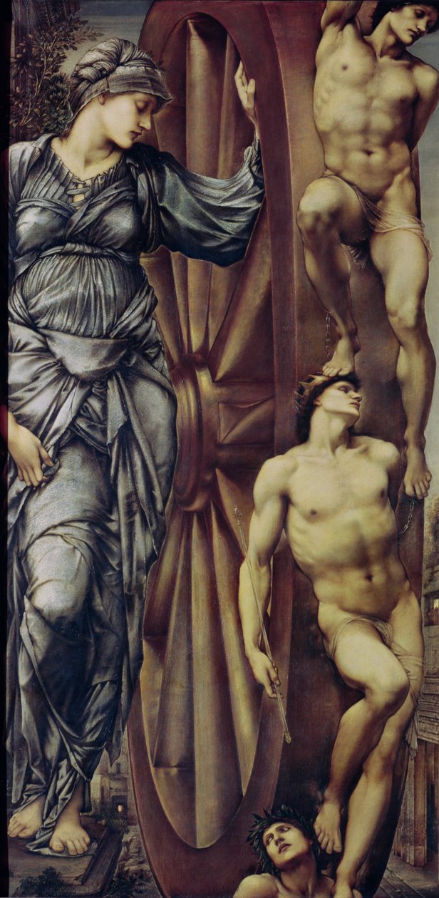 Das Rad des Schicksals von Edward Burne Jones