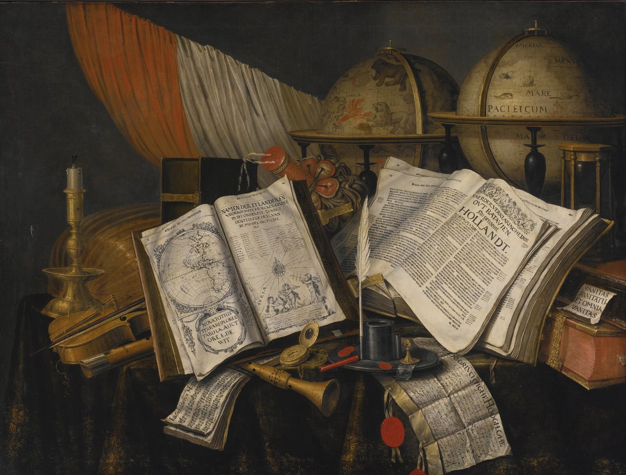 Vanitas Stillleben, 1662 von Edward Collier