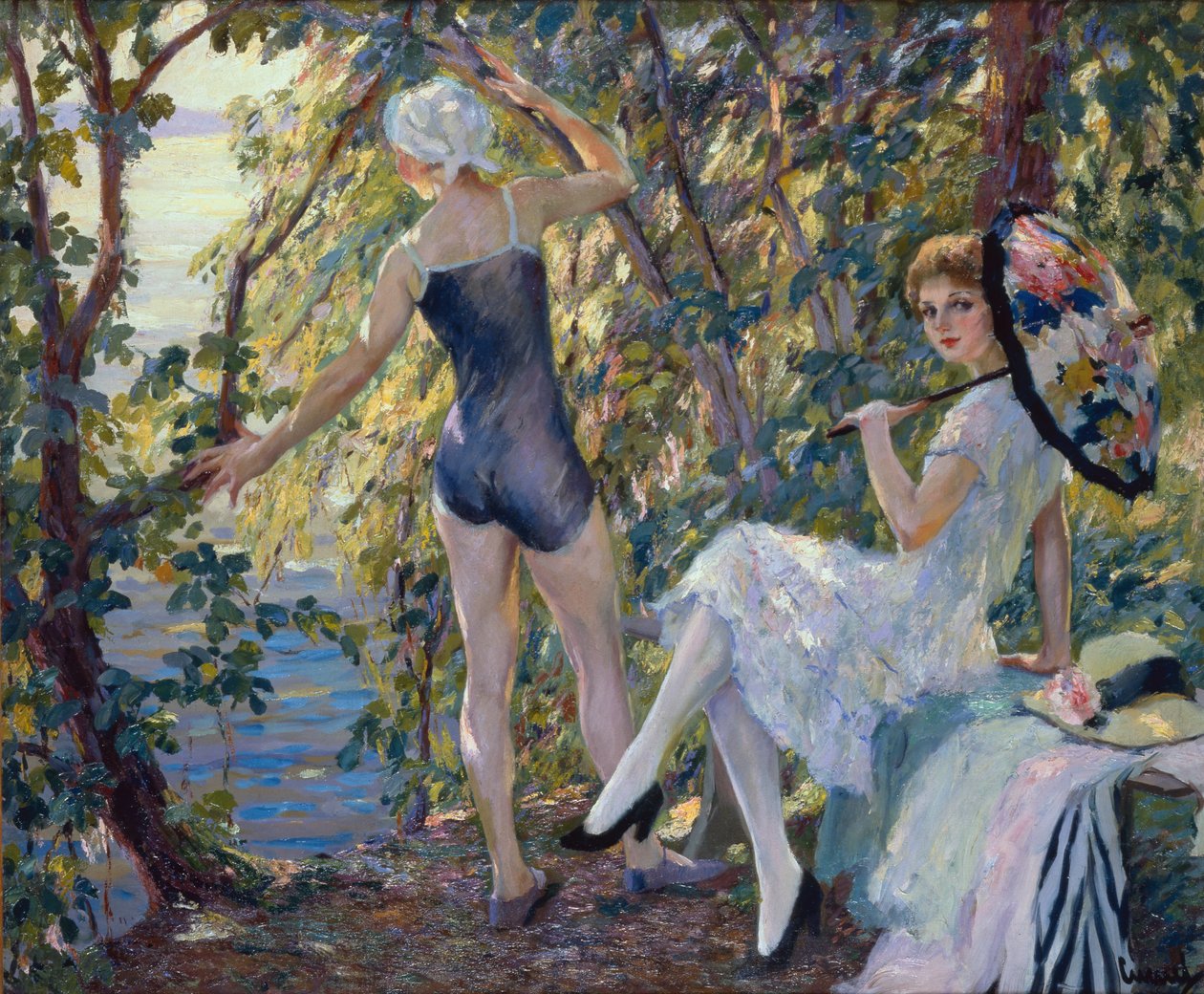 Die Badenden von Edward Cucuel