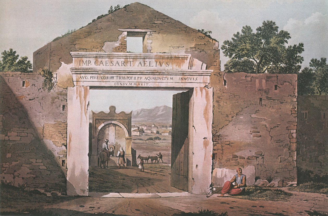 Eingang nach Athen von Edward Dodwell