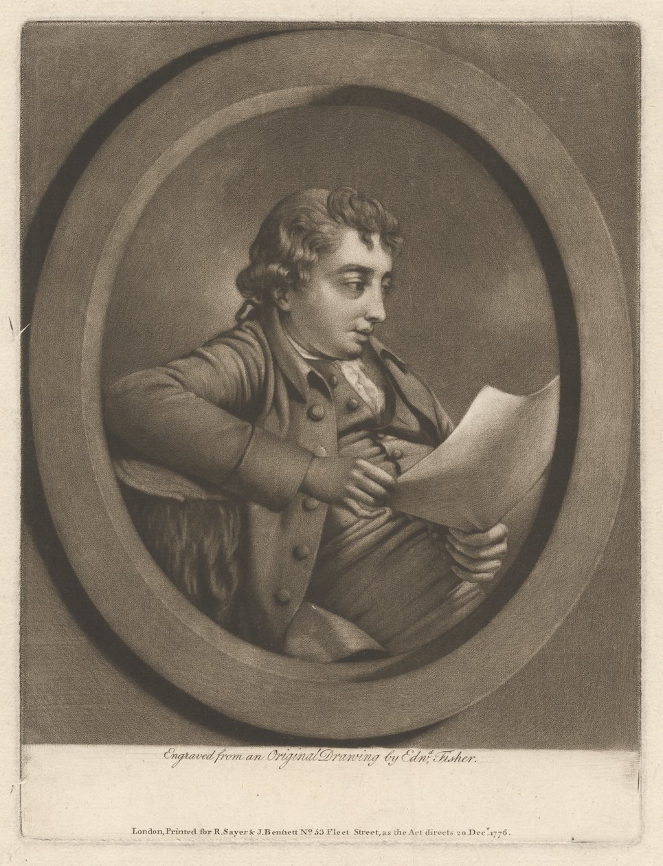 Burchell liest die Ballade von Edward Fisher