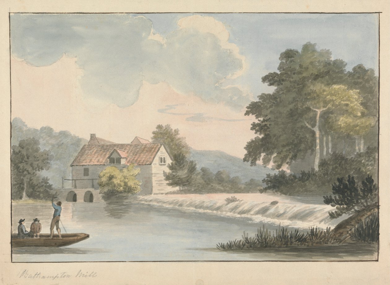 Bathampton Mühle von Edward Francis Burney