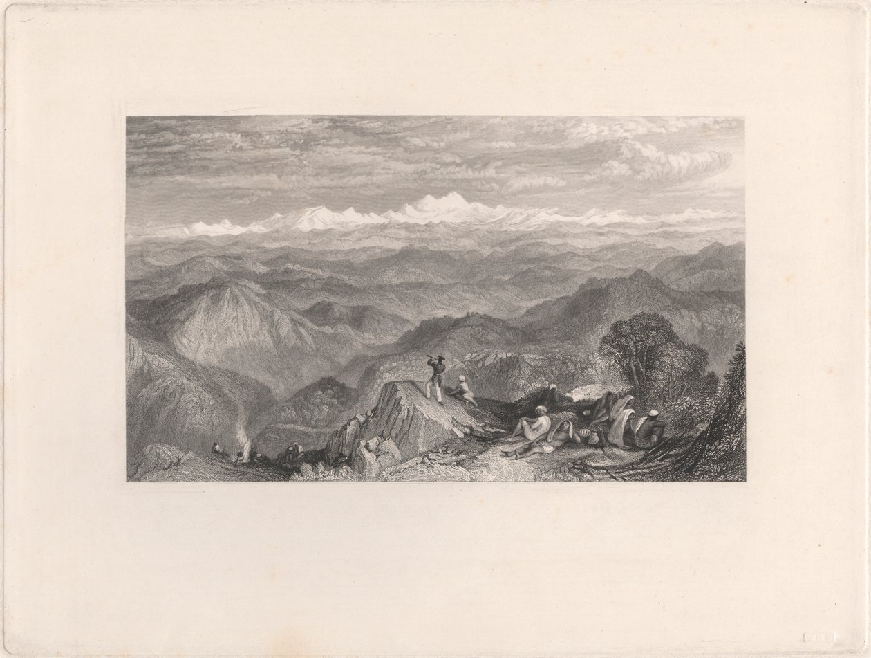 Schneebedecktes Gebirge, von Tyne oder Marma von Edward Goodall